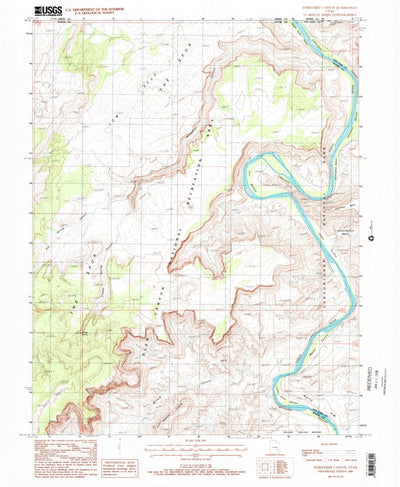 United States Geological Survey Horsethief Canyon, UT (1988, 24000-Scale) digital map