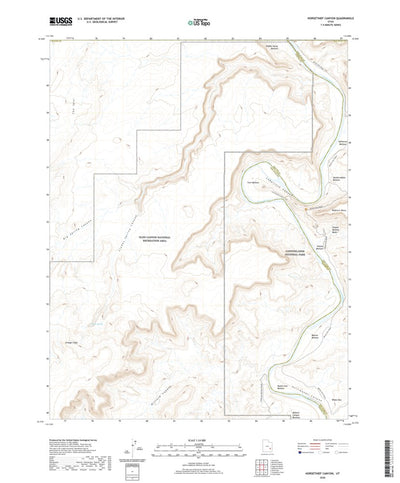 United States Geological Survey Horsethief Canyon, UT (2020, 24000-Scale) digital map