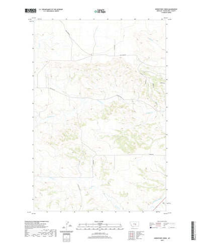 United States Geological Survey Horsethief Creek, MT (2020, 24000-Scale) digital map