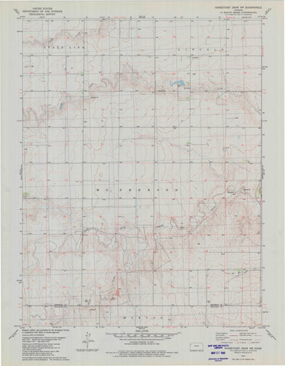 United States Geological Survey Horsethief Draw NW, KS (1979, 24000-Scale) digital map