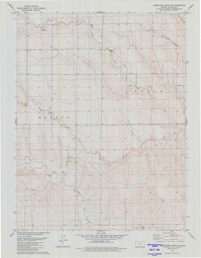 United States Geological Survey Horsethief Draw SE, KS (1979, 24000-Scale) digital map