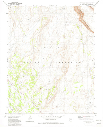 United States Geological Survey Horsethief Mesa, AZ (1981, 24000-Scale) digital map