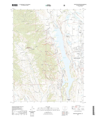 United States Geological Survey Horsetooth Reservoir, CO (2022, 24000-Scale) digital map