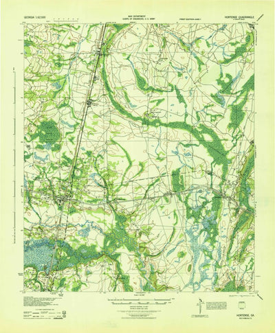 United States Geological Survey Hortense, GA (1944, 62500-Scale) digital map