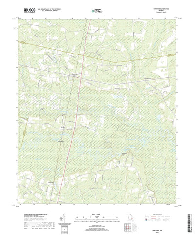 United States Geological Survey Hortense, GA (2020, 24000-Scale) digital map