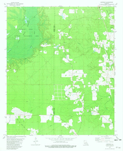 United States Geological Survey Hortman, LA (1981, 24000-Scale) digital map