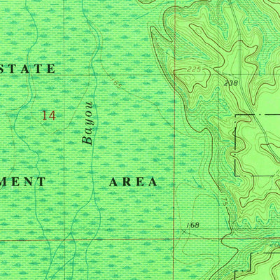 United States Geological Survey Hortman, LA (1981, 24000-Scale) digital map