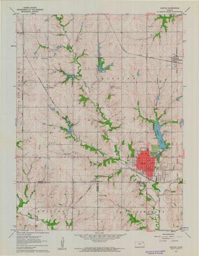 United States Geological Survey Horton, KS (1961, 24000-Scale) digital map