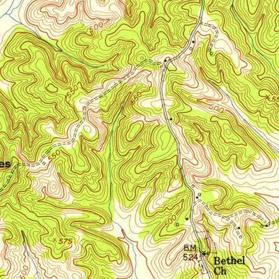 United States Geological Survey Horton, KY (1954, 24000-Scale) digital map