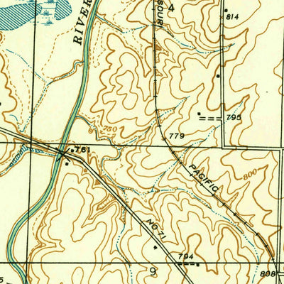United States Geological Survey Horton, MO (1939, 24000-Scale) digital map