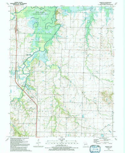 United States Geological Survey Horton, MO (1991, 24000-Scale) digital map
