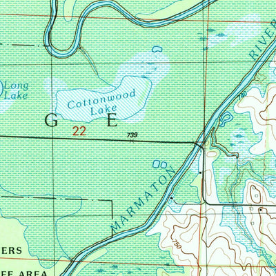 United States Geological Survey Horton, MO (1991, 24000-Scale) digital map