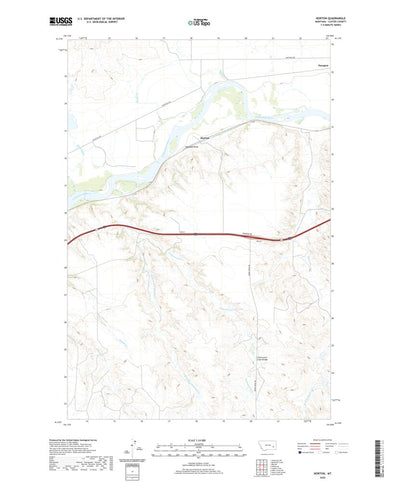 United States Geological Survey Horton, MT (2020, 24000-Scale) digital map