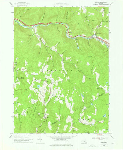 United States Geological Survey Horton, NY (1965, 24000-Scale) digital map