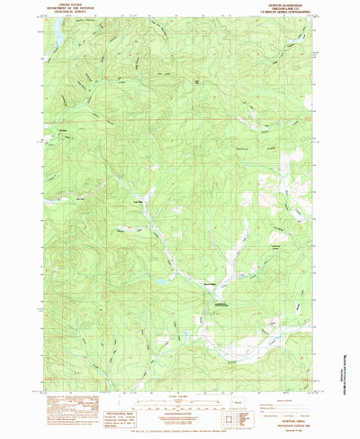 United States Geological Survey Horton, OR (1984, 24000-Scale) digital map