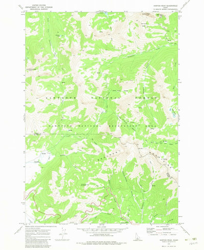 United States Geological Survey Horton Peak, ID (1970, 24000-Scale) digital map