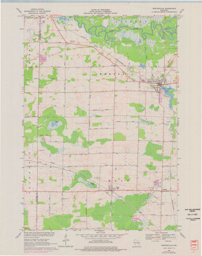 United States Geological Survey Hortonville, WI (1969, 24000-Scale) digital map