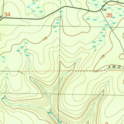 United States Geological Survey Hosford, FL (1990, 24000-Scale) digital map