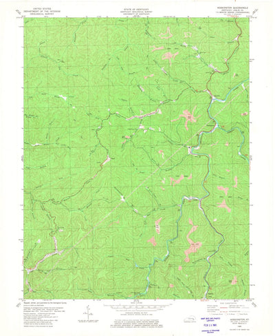 United States Geological Survey Hoskinston, KY (1980, 24000-Scale) digital map