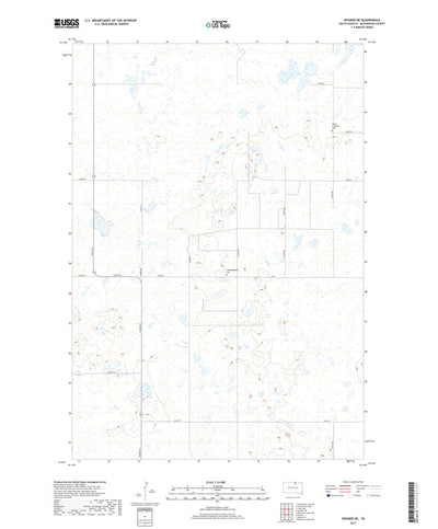 United States Geological Survey Hosmer NE, SD (2017, 24000-Scale) digital map
