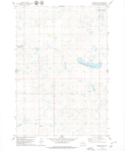 United States Geological Survey Hosmer NW, SD (1978, 24000-Scale) digital map