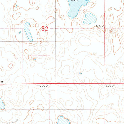 United States Geological Survey Hosmer NW, SD (1978, 24000-Scale) digital map