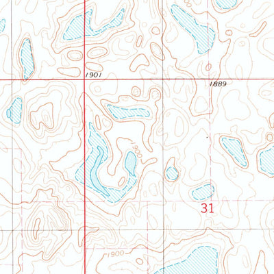 United States Geological Survey Hosmer NW, SD (1978, 24000-Scale) digital map
