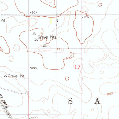 United States Geological Survey Hosmer, SD (1978, 24000-Scale) digital map