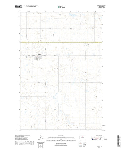 United States Geological Survey Hosmer, SD (2021, 24000-Scale) digital map
