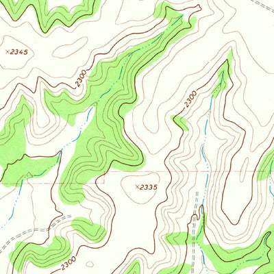 United States Geological Survey Hospital Ranch, TX (1967, 24000-Scale) digital map