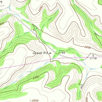 United States Geological Survey Hospital Ranch, TX (1967, 24000-Scale) digital map