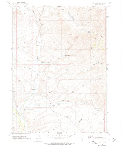 United States Geological Survey Hot Creek, NV (1968, 24000-Scale) digital map