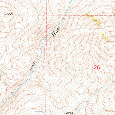 United States Geological Survey Hot Creek, NV (1968, 24000-Scale) digital map