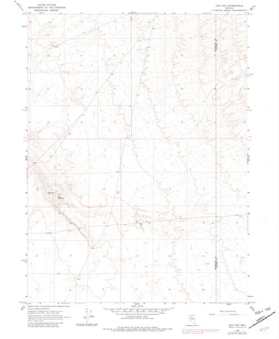 United States Geological Survey Hot Pot, NV (1965, 24000-Scale) digital map