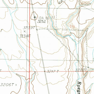 United States Geological Survey Hot Springs Creek Reservoir, ID (1986, 24000-Scale) digital map