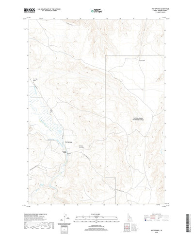 United States Geological Survey Hot Springs, ID (2020, 24000-Scale) digital map