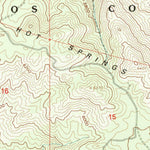 United States Geological Survey Hot Springs Mountain, CA (1997, 24000-Scale) digital map
