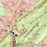United States Geological Survey Hot Springs North, AR (1966, 24000-Scale) digital map