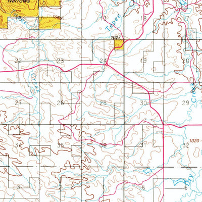 United States Geological Survey Hot Springs, SD-NE (1993, 100000-Scale) digital map