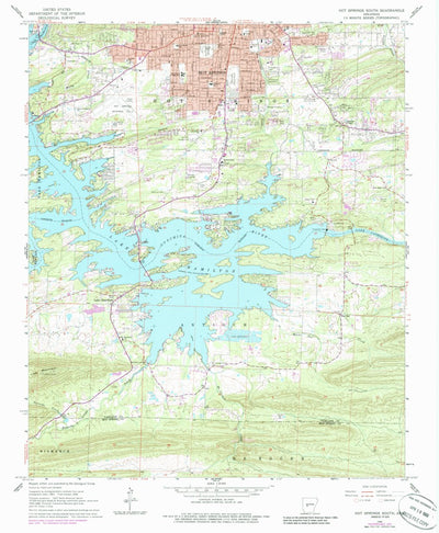 United States Geological Survey Hot Springs South, AR (1966, 24000-Scale) digital map