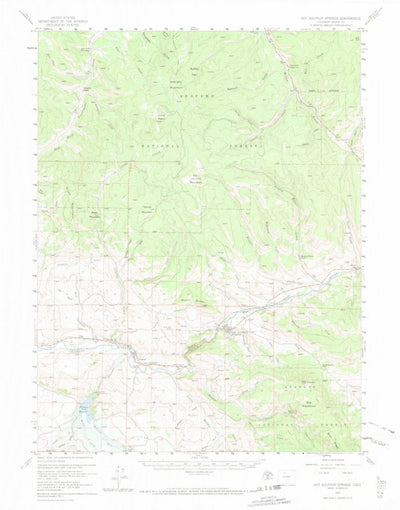 United States Geological Survey Hot Sulphur Springs, CO (1957, 62500-Scale) digital map