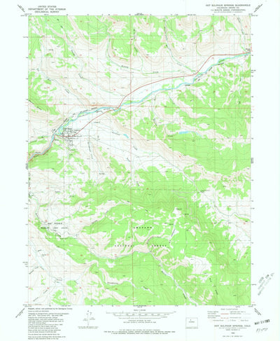 United States Geological Survey Hot Sulphur Springs, CO (1980, 24000-Scale) digital map