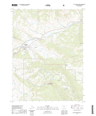 United States Geological Survey Hot Sulphur Springs, CO (2022, 24000-Scale) digital map