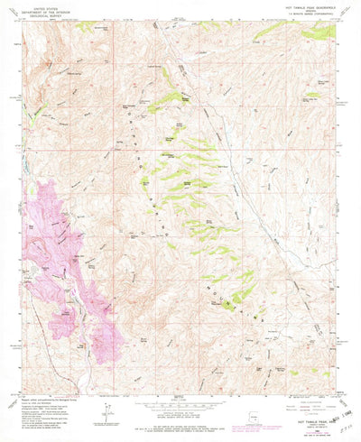 United States Geological Survey Hot Tamale Peak, AZ (1964, 24000-Scale) digital map
