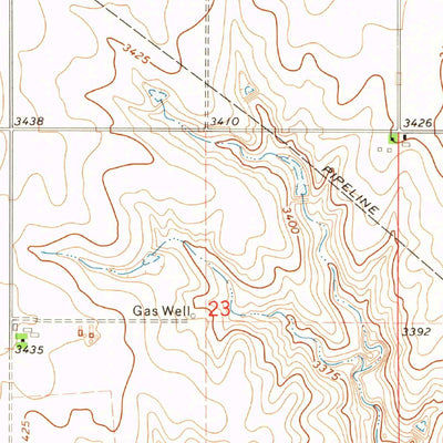 United States Geological Survey Hough NW, OK-KS (1973, 24000-Scale) digital map