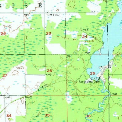 United States Geological Survey Houghton Lake, MI (1956, 62500-Scale) digital map