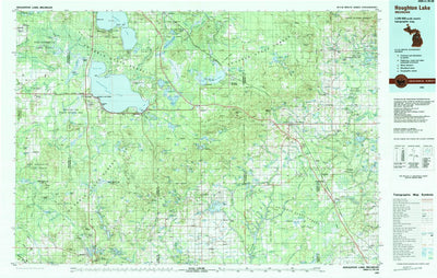 United States Geological Survey Houghton Lake, MI (1983, 100000-Scale) digital map