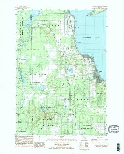 United States Geological Survey Houghton Lake, MI (1983, 25000-Scale) digital map