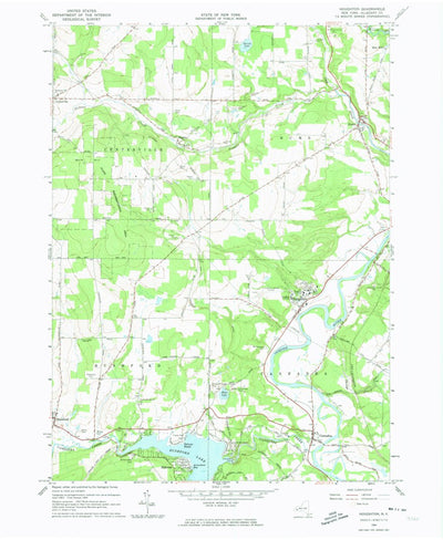 United States Geological Survey Houghton, NY (1964, 24000-Scale) digital map