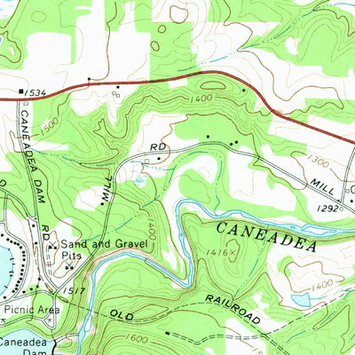 United States Geological Survey Houghton, NY (1964, 24000-Scale) digital map